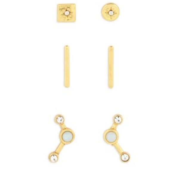 Madewell Gemline Gold Earring Trio - Picture 2 of 3